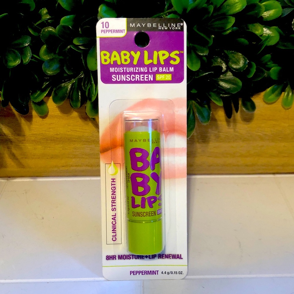 Maybelline Baby Lips Peppermint Lip Balm - Purple and Green